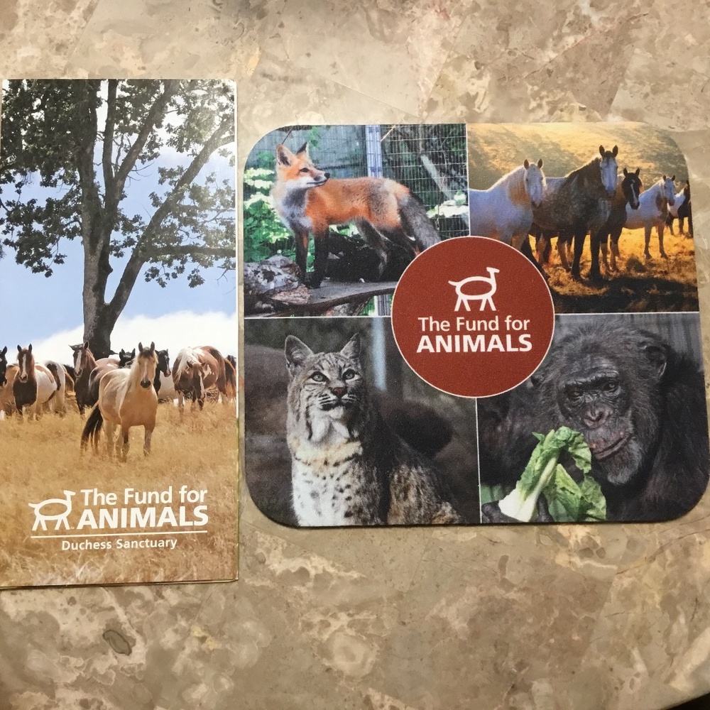 Mouse Pad - The Fund for Animals & Brochure